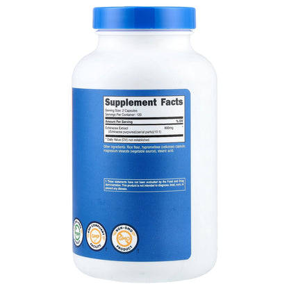 Nutricost, Echinacea, 240 Capsules (400 mg per Capsule)