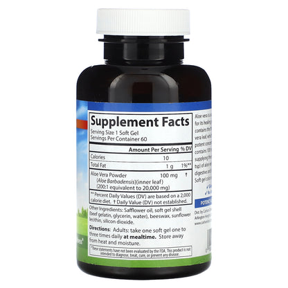 Carlson, Golden Aloe , 100 mg , 60 Soft Gels