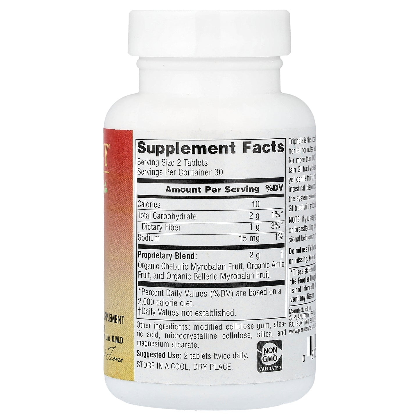 Planetary Herbals, Ayurvedics, Triphala, 60 Tablets