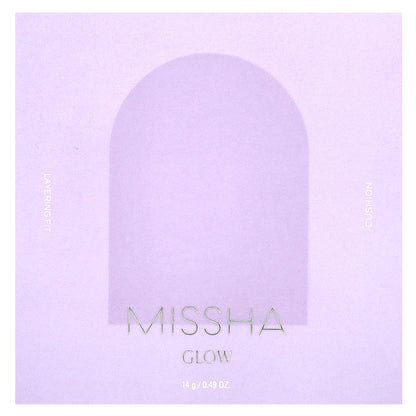 Missha, Glow Layering Fit Cushion, No. 21 Vanilla, 0.49 oz (14 g)