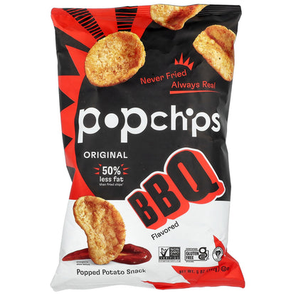 Popchips, Popped Potato Snack, BBQ, 5 oz (142 g)