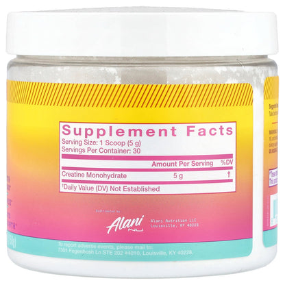 Alani Nu, Creatine, Unflavored, 5.2 oz (150 g)