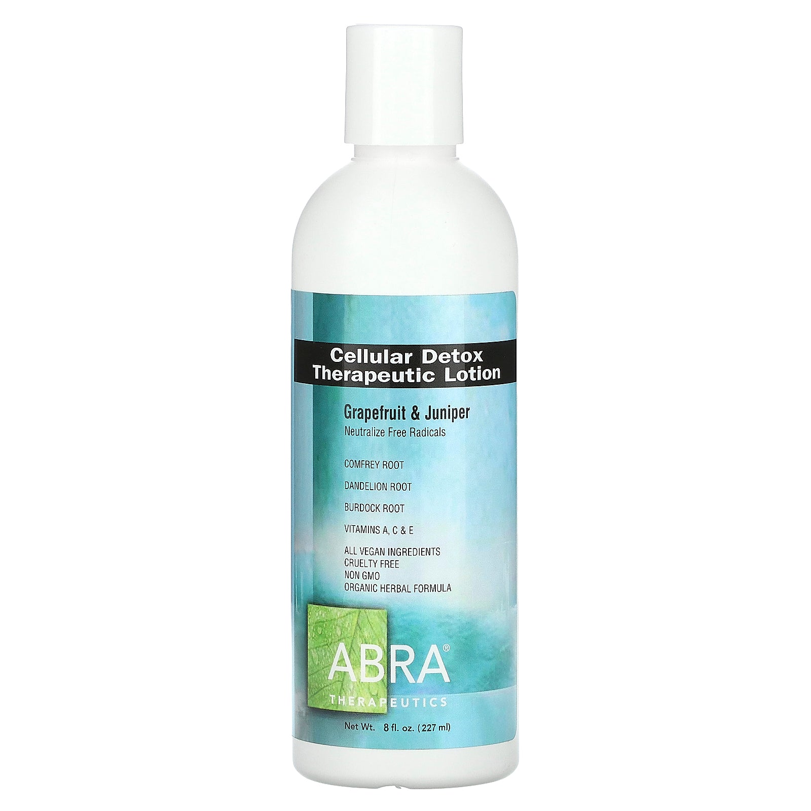 Abra Therapeutics, Cellular Detox Therapeutic Lotion, Grapefruit & Juniper, 8 fl oz (227 ml)