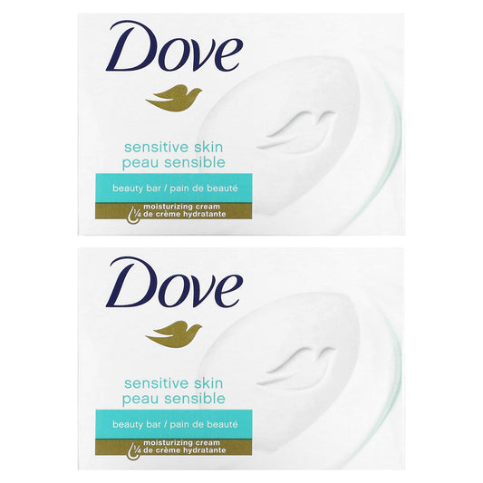 Dove, Beauty Bar Soap, Sensitive Skin, 2 Bars, 3.75 oz (106 g)