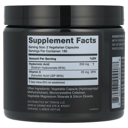 Toniiq, Hyaluronic Acid, 360 Capsules