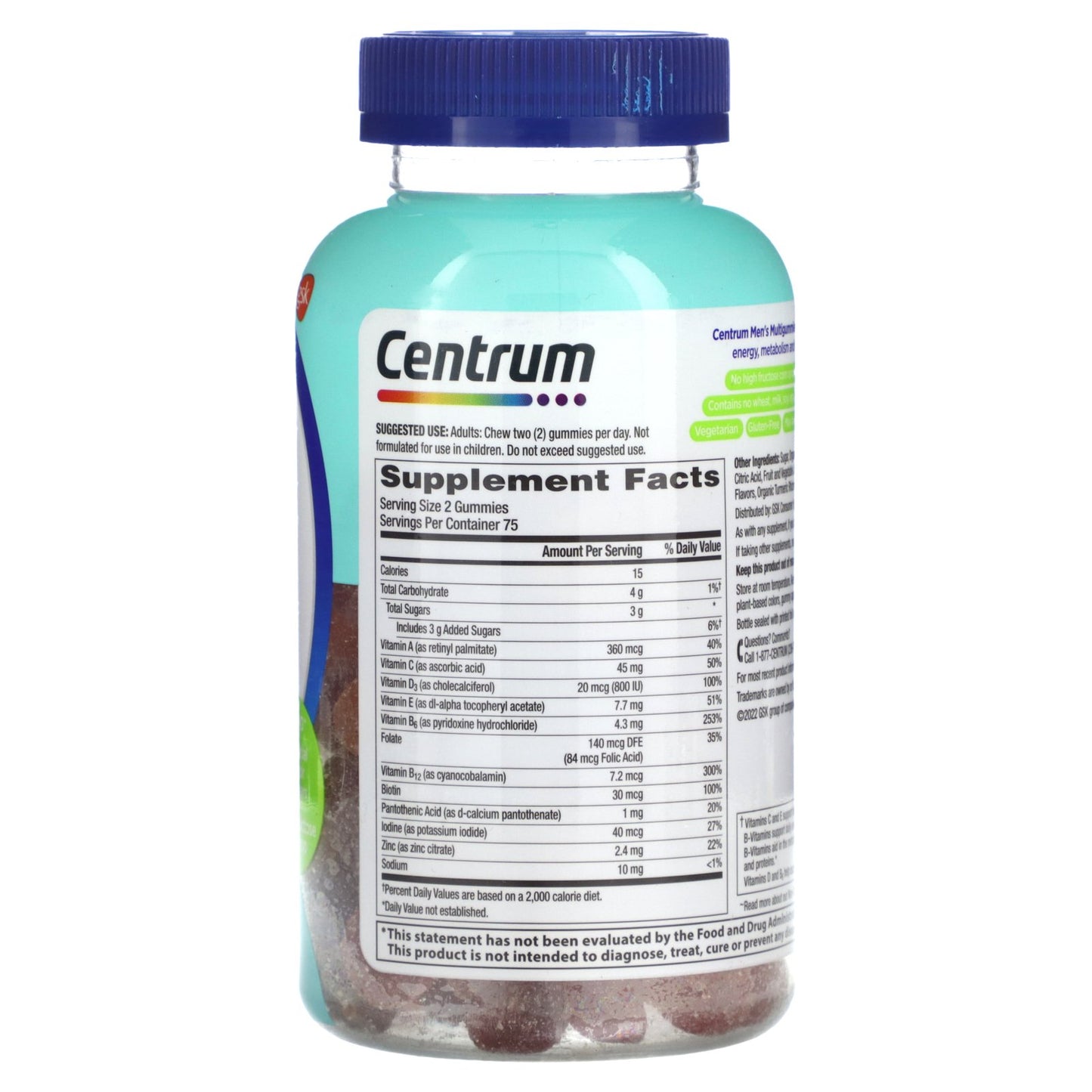 Centrum, Men Multigummies, Tropical Fruit, 150 Gummies