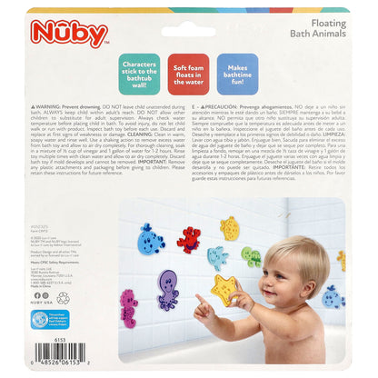 Nuby, Floating Bath Animals, 3+ Years, 16 Pieces