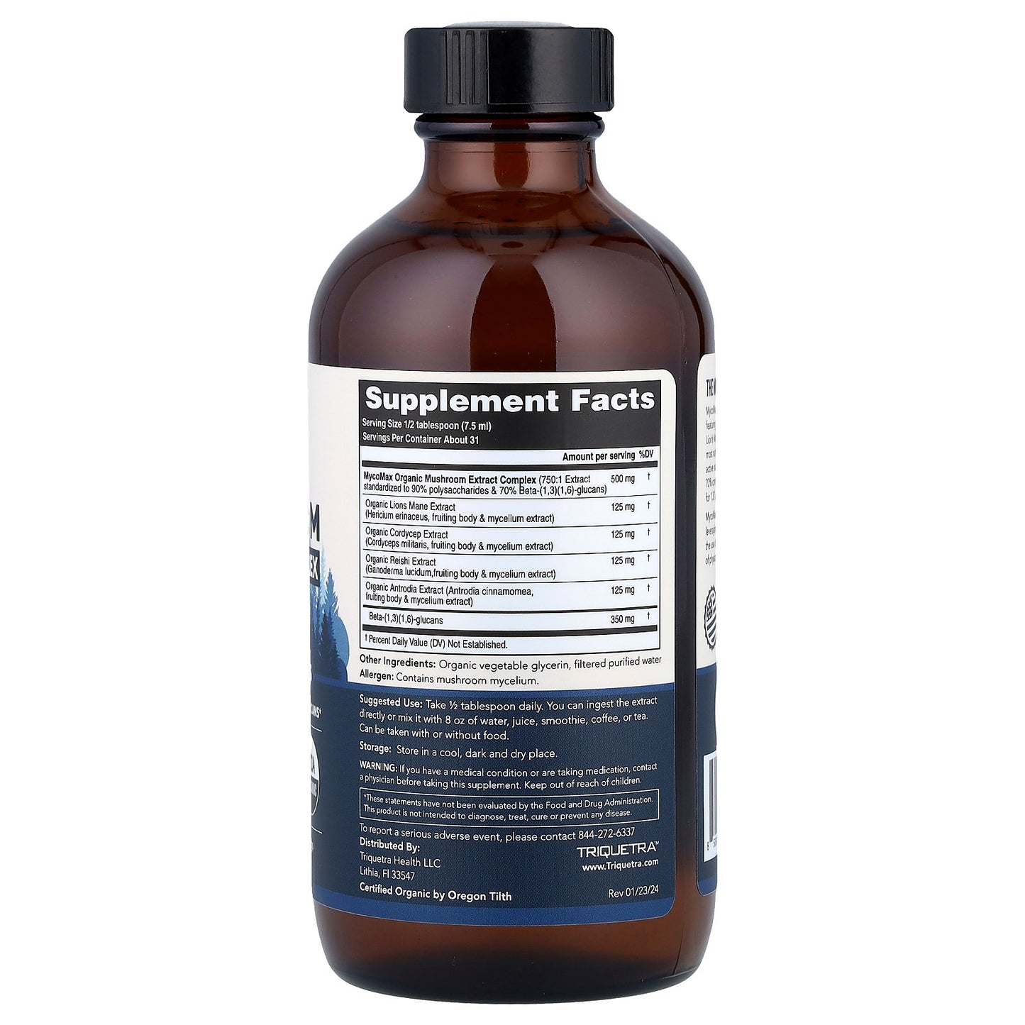 Triquetra Health, MycoMax®, Mushroom Extract Complex, 8 fl oz (240 ml)