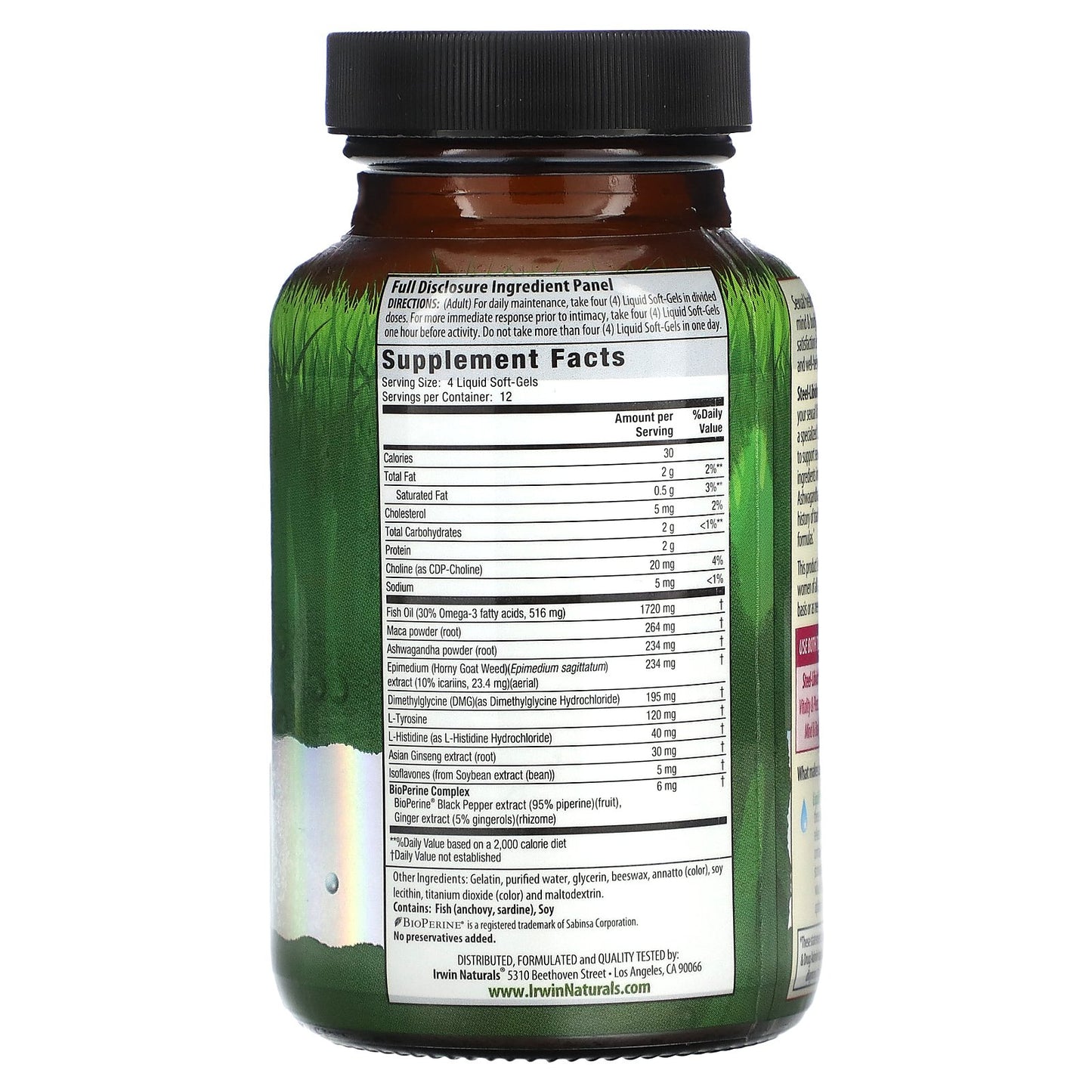 Irwin Naturals, Steel-Libido For Women, 48 Liquid Soft-Gels