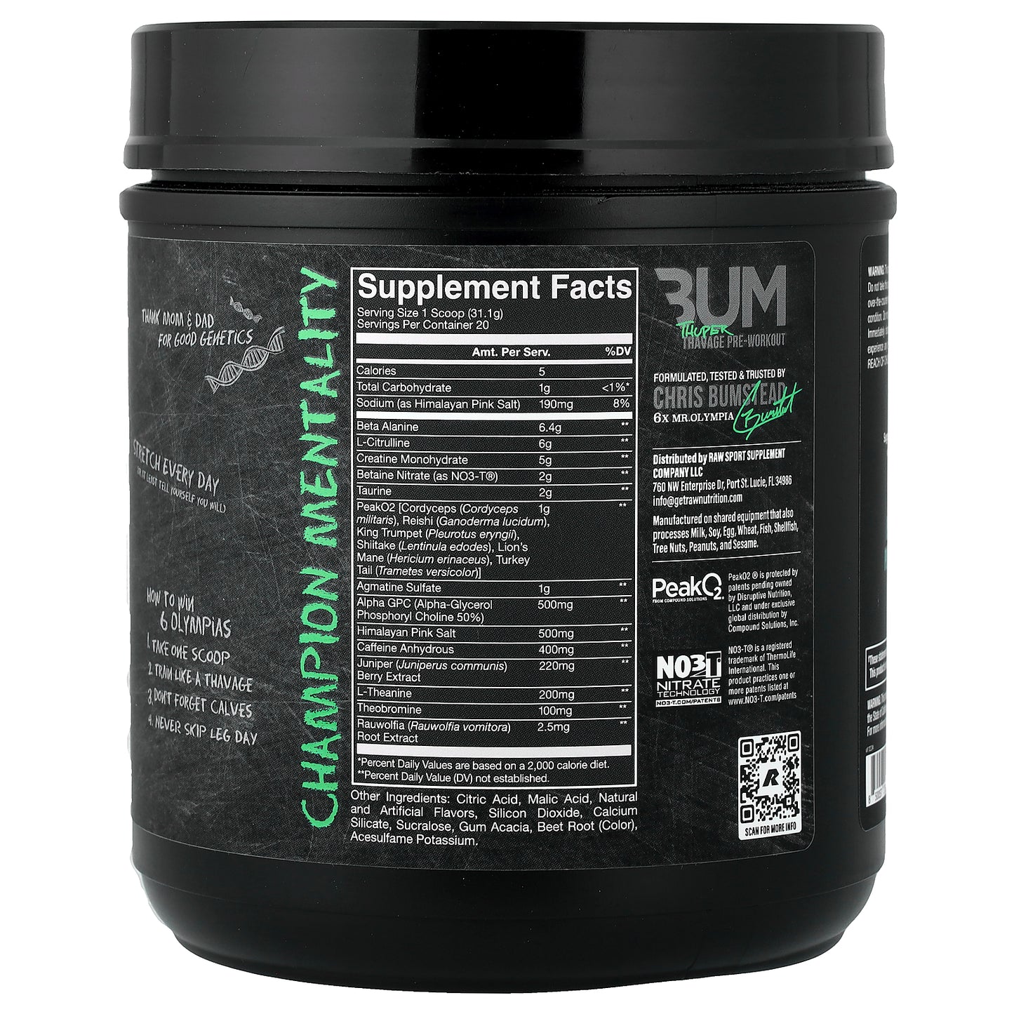 Raw Nutrition, Christopher's Thuper Secret Stuff, 21.94 oz (622 g)