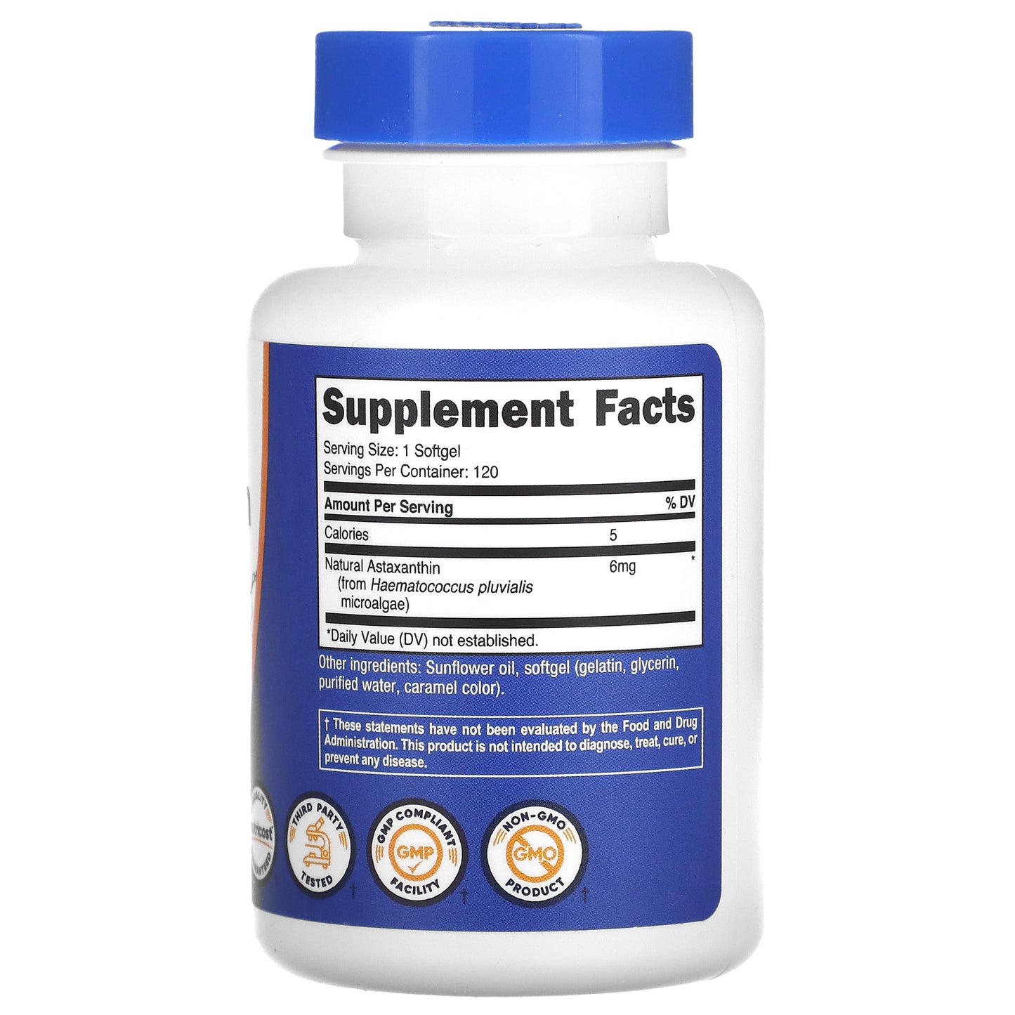 Nutricost, Astaxanthin, 6 mg, 120 Softgels