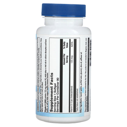 Nutra BioGenesis, Vitamin D 5000, 125 mcg, 90 Softgels