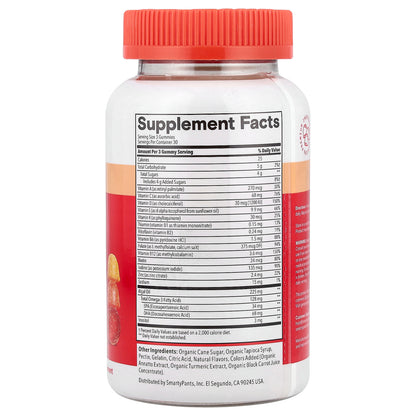 SmartyPants, Multi Plus, Multi & Omegas Gummies, Lemon, Orange & Strawberry Banana, 90 Gummies