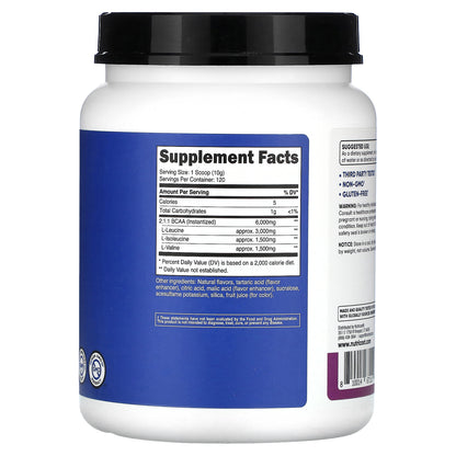 Nutricost, Performance, BCAA, Grape, 2.5 lb (1,164 g)