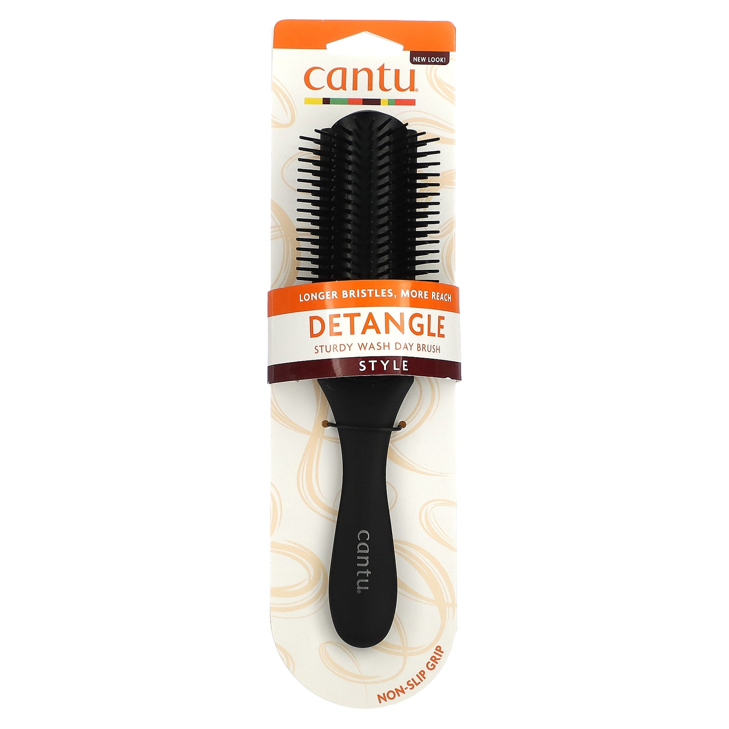 Cantu, Detangle, Sturdy Wash Day Brush, Black, 1 Brush