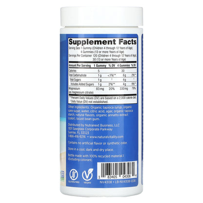 Natural Vitality, CALM, Magnesium Supplement, Orange, 83 mg, 120 Gummies