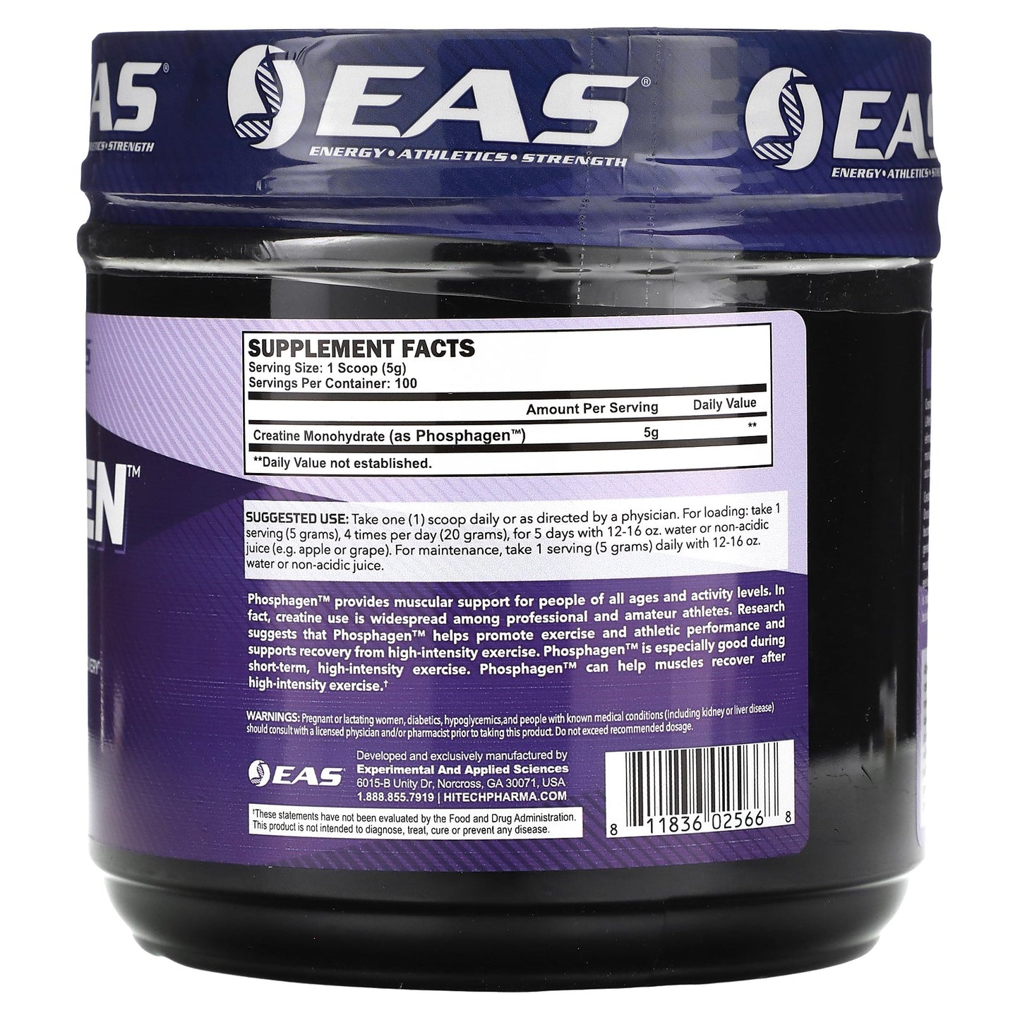 EAS, Phosphagen, The Ultimate Creatine, 17.63 oz (500 g)