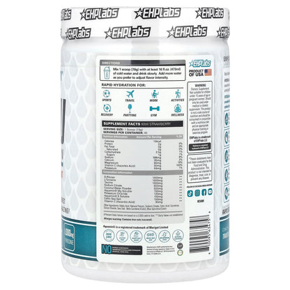 EHPlabs, Hydreau Sports Hydration, Kiwi Strawberry, 10.7 oz (304 g)