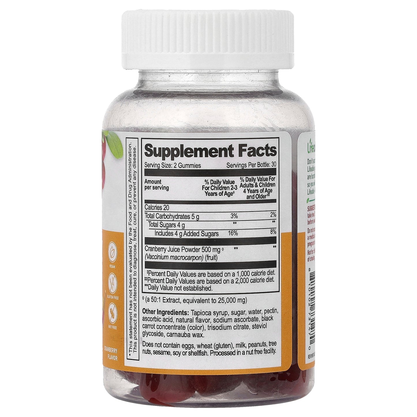 Lifeable, Kids, Cranberry Gummies, 60 Gummies