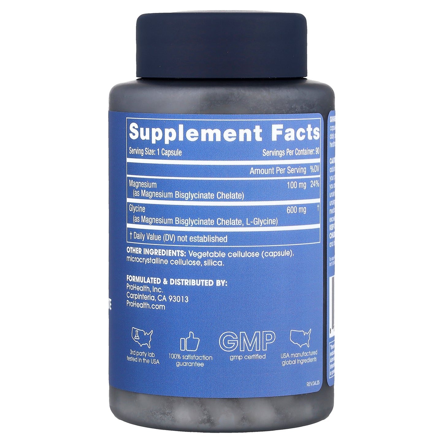 ProHealth Longevity, Magnesium Glycinate, 90 Capsules