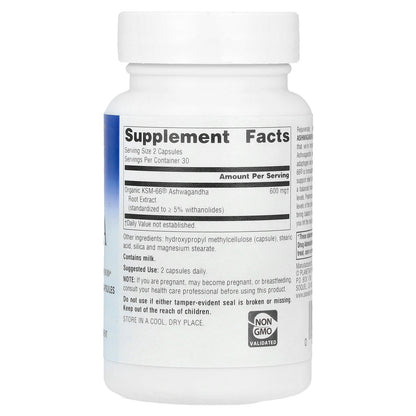 Planetary Herbals, KSM-66® Ashwagandha Root Extract, 60 Vegetarian Capsules (300 mg per Capsule)
