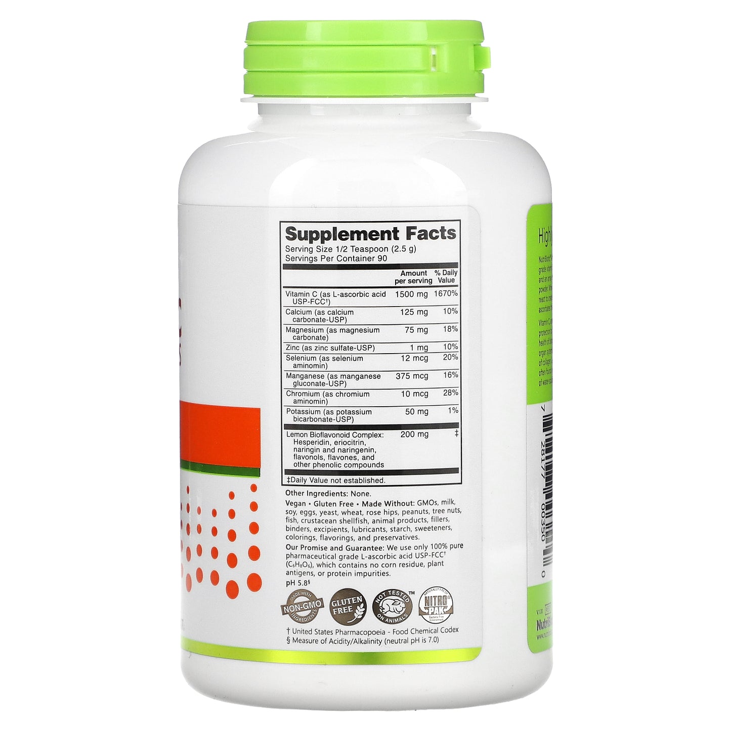 NutriBiotic, Immunity, Ascorbate Bio-C, Vitamin C with Bioflavonoids And Minerals, 8 oz (227 g)