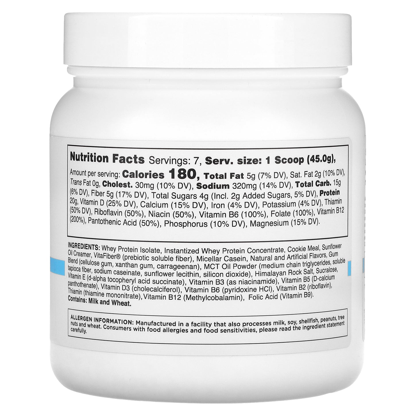 TransformHQ, Everyday, Meal Replacement Shake, Cookies & Cream, 11.1 oz (315 g)