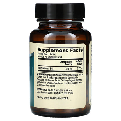 Dr. Mercola, Niacin, Vitamin B3, 50 mg, 270 Tablets