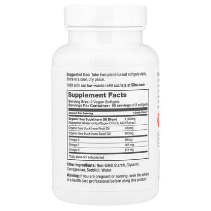 Sibu Beauty, Omega-7, 180 Softgels