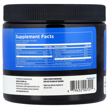 Designs For Health, Designs for Sport®, Workout Complex, Strawberry, 6.3 oz (180 g)