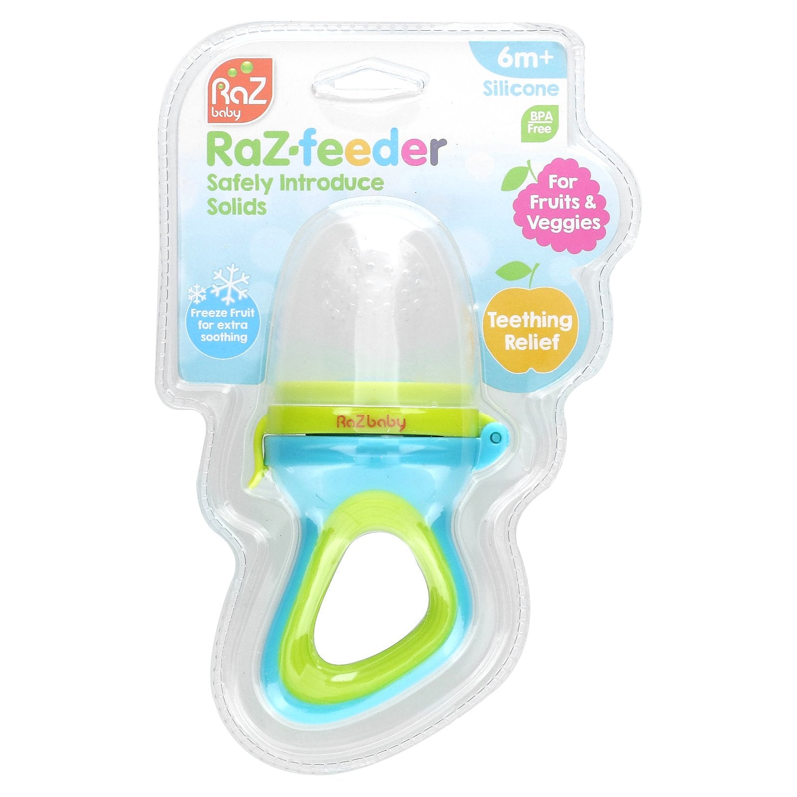 RaZbaby, Raz-Feeder, 6m+, Blue & Green, 1 Feeder