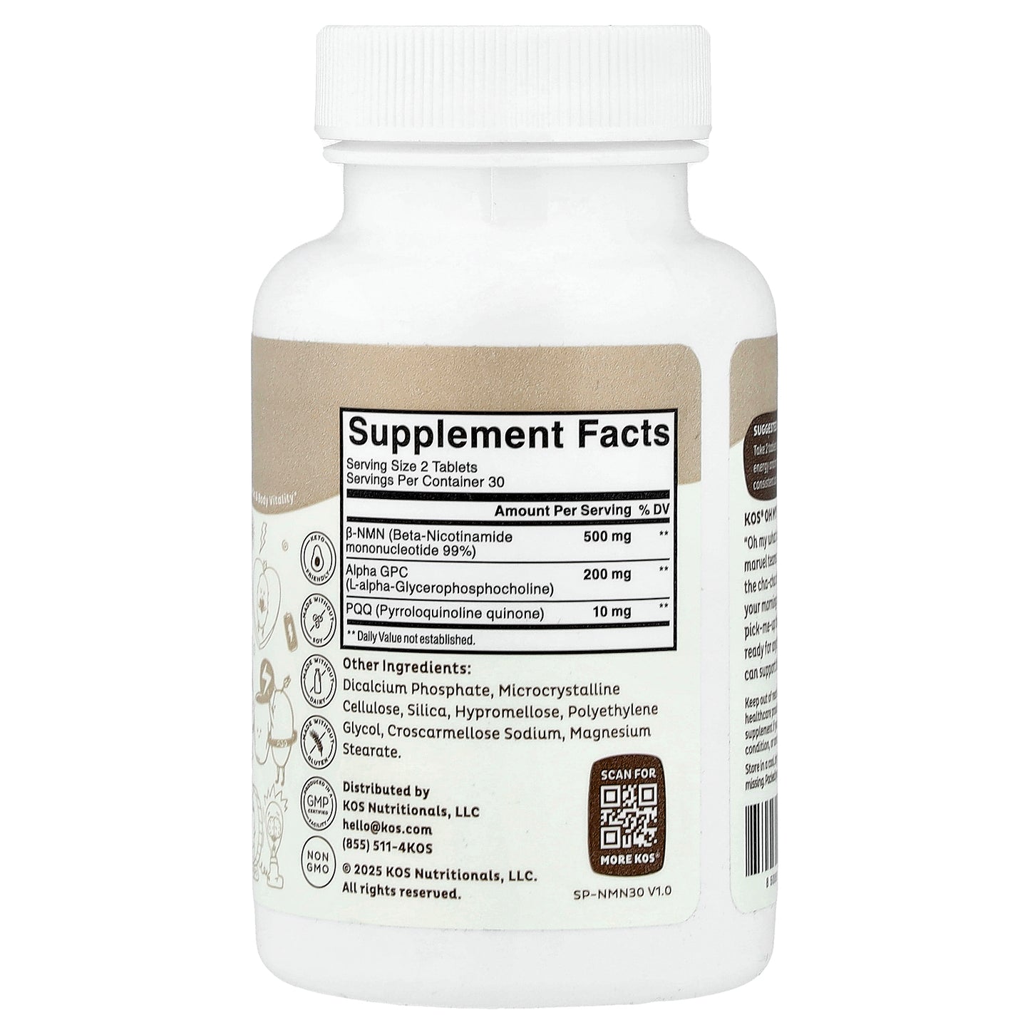 KOS, Oh My NMN!, 60 Tablets