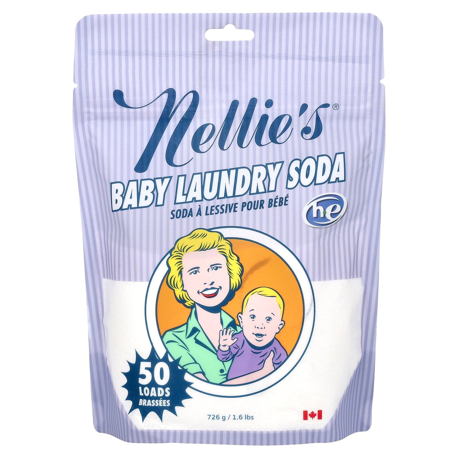 Nellie's, Baby Laundry Soda, 50 Loads, 1.6 lbs (726 g)
