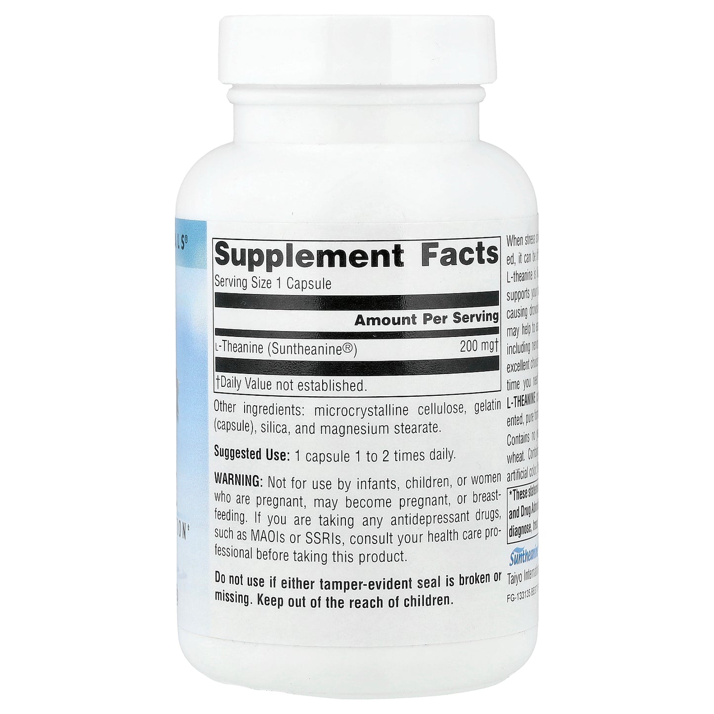 Source Naturals, L-Theanine, 200 mg, 120 Capsules