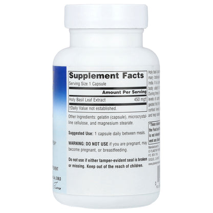 Planetary Herbals, Holy Basil Extract, 450 mg, 60 Capsules