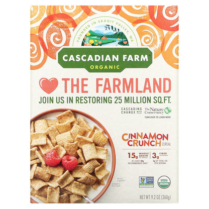 Cascadian Farm, Organic Cinnamon Crunch Cereal, 9.2 oz (260 g)