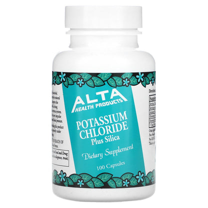 Alta Health, Potassium Chloride, Plus Silica, 100 Capsules