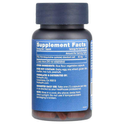 ProHealth Longevity, Pure PQQ, 40 mg, 30 Capsules