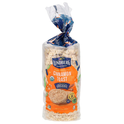 Lundberg, Organic Brown Rice Cakes, Cinnamon Toast, 9.5 oz (269 g)