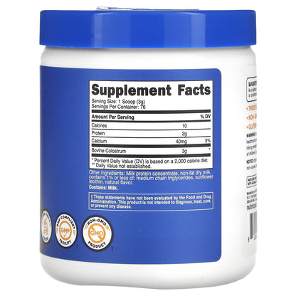 Nutricost, Colostrum, Unflavored, 8 oz (227 g)