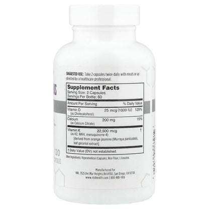 NBI, Osteo-K® Minis, 120 Capsules