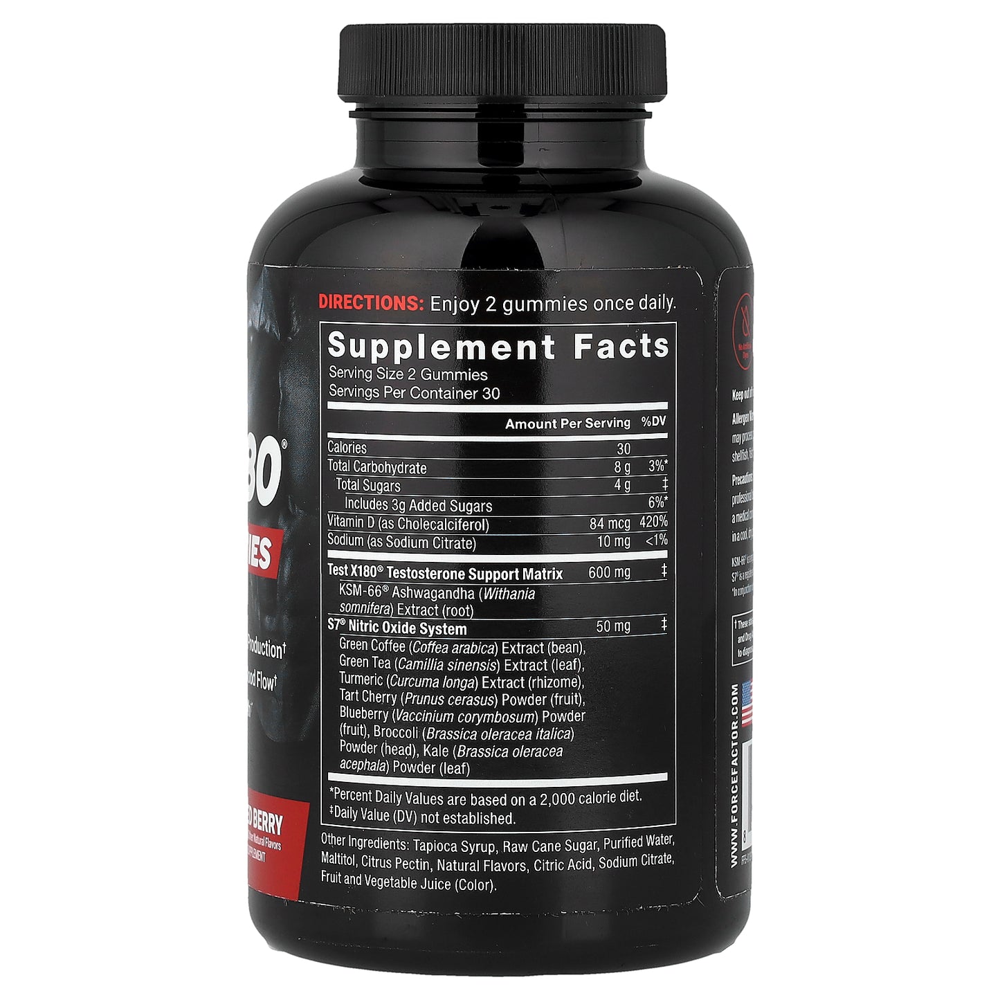 Force Factor, Test X180® Max Gummies, Mixed Berry, 60 Gummies