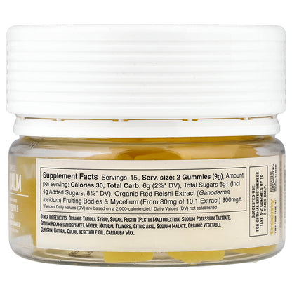 Troomy Nootropics, Calm, Functional Mushrooms Gummies, Pineapple Peach, 30 Gummies