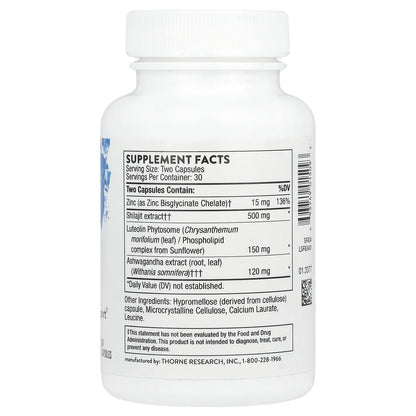 Thorne, Advanced Testosterone Support, 60 Capsules