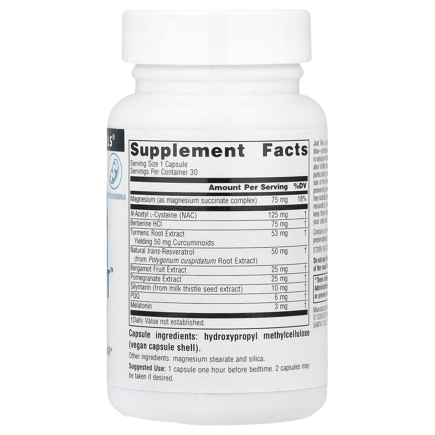 Source Naturals, MitoNight™ With Melatonin, 30 Capsules