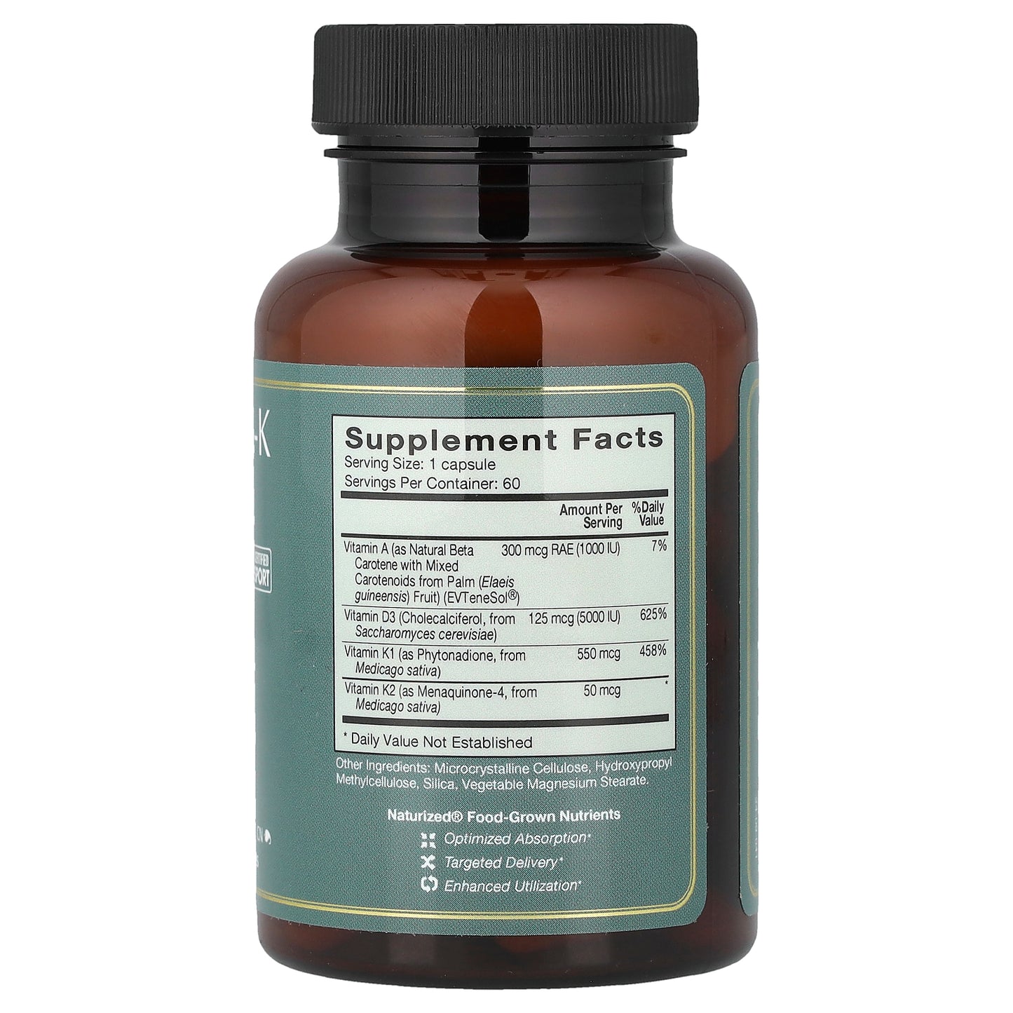 Natura Health Products, Vitamin D-A-K, 60 Capsules