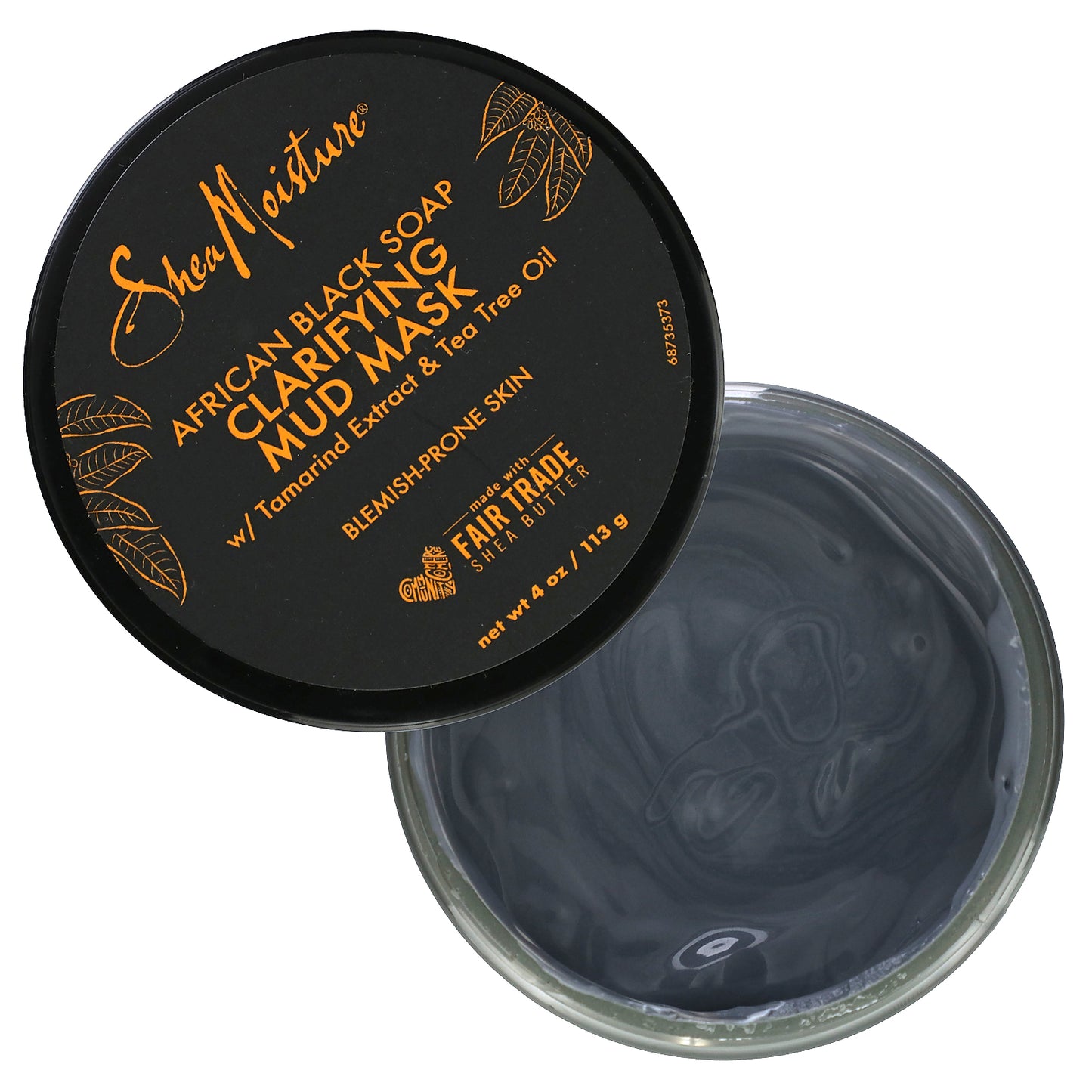 SheaMoisture, African Black Soap, Clarifying Mud Beauty Mask w/ Tamarind Extract & Tea Tree Oil, 4 oz (113 g)