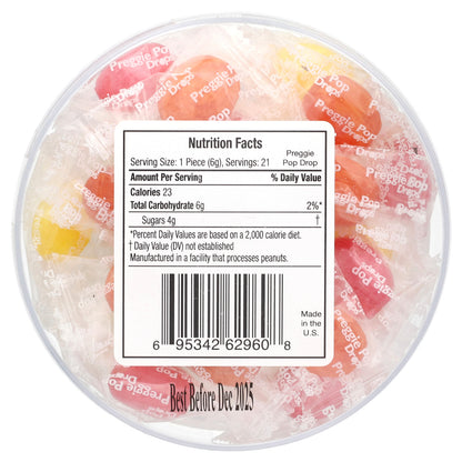 Preggie Pop Drops, Sour Fruits, 21 Pieces