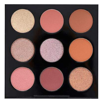 Palladio, Ultimate 9 Count Eyeshadow Palette, Rosey Nudes, 0.33 oz (9.6 g)