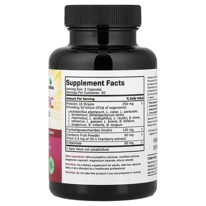 Futurebiotics, Women's Probiotic Plus Prebiotic, 60 Vegetarian Capsules